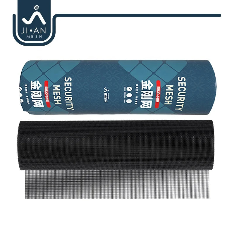 304ss Security Mesh Screen Child Safety for Window Diamond Salt Spray Tested 11/14 Mesh Stainless Steel Security Screen Netting