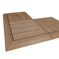 WPC DECK TILE FACTORY WHOLESALE PRICE DECKING WPC 40X40 FLOOR TILES Composite Patio Interlocking Deck Tile XF-C053 400*400*25 mm