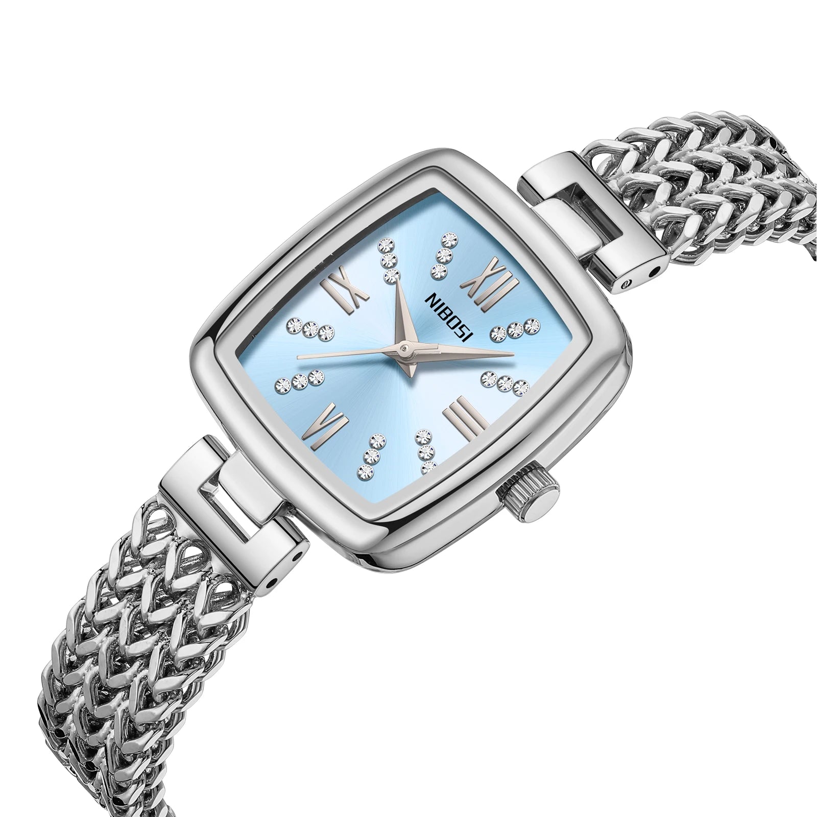 Nibosi 2686 OEM Luxury Diamond Rose Gold Ladies Watch Wrist Waterproof Elegant Female Dress Stainless Steel Quartz Watches