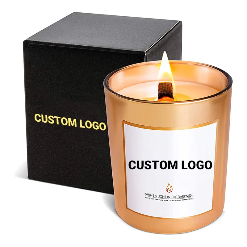 AIKUN Private Label Logo Multi Luxury Scented Soy Wax Candles Lilin Velas De Cera De Soja Bougies a La Cire De Soja With Jar Box