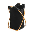 Large Bathroom Foldable Collapsible Bamboo Cloth Dirty Clothes Storage Laundry Hampers Basket