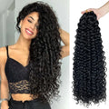 FX-HA17 Wholesales Hawaii Synthetic Fiber Hair Curtain Kinky Curly Yaki Hair Bundles Small Curl Dreadlock Braid Hair Extensions