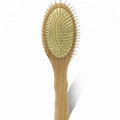 Natural Beech Wood Professional Hairbrush with Stainless Steel Teeth and Paddle Feature Scalp Massager for Salon & Home Use