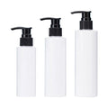 White Cylinder PET Plastic Lotion Bottles Hair Oil Shampoo Dispenser Cosmetic Emulsion Cream 100/150/200ml Lotion Pump Bottle