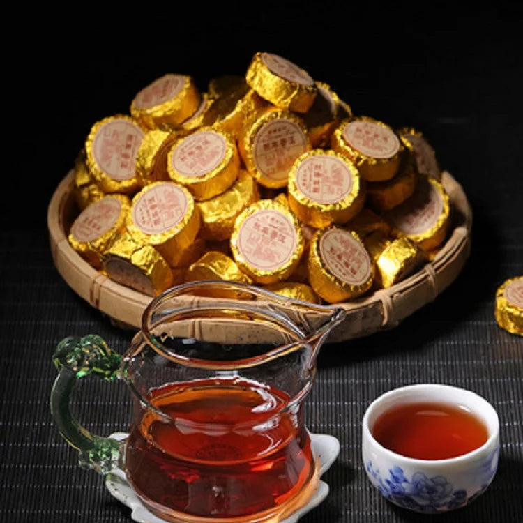 CB003 Chinese Yunnan Cooked Puer Tea Cake for Sale