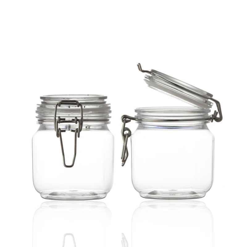500ml Sealed Cosmetic Container Empty Plastic PET Gel Luxury Jars