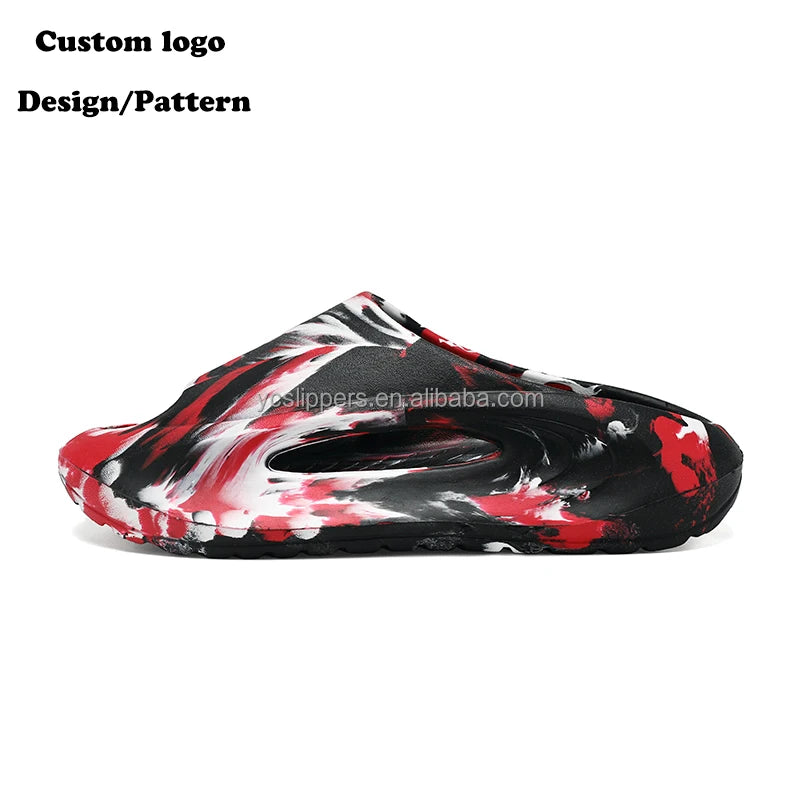 BreezeStep Winter Custom EVA Outsole Massage for Thick Slip-Ons Thick Soles Open Toe Breathable Cushioning Anti-Slip