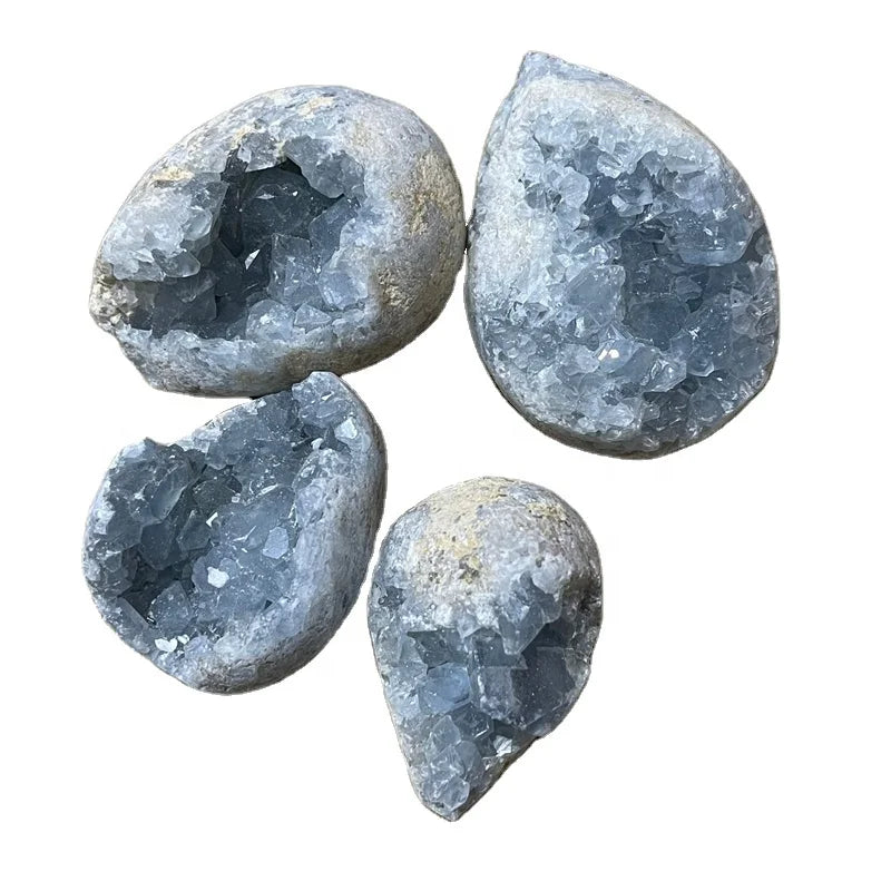 Selling Natural Healing Sky Blue Celestite Crystal Geode for Gift Decoration