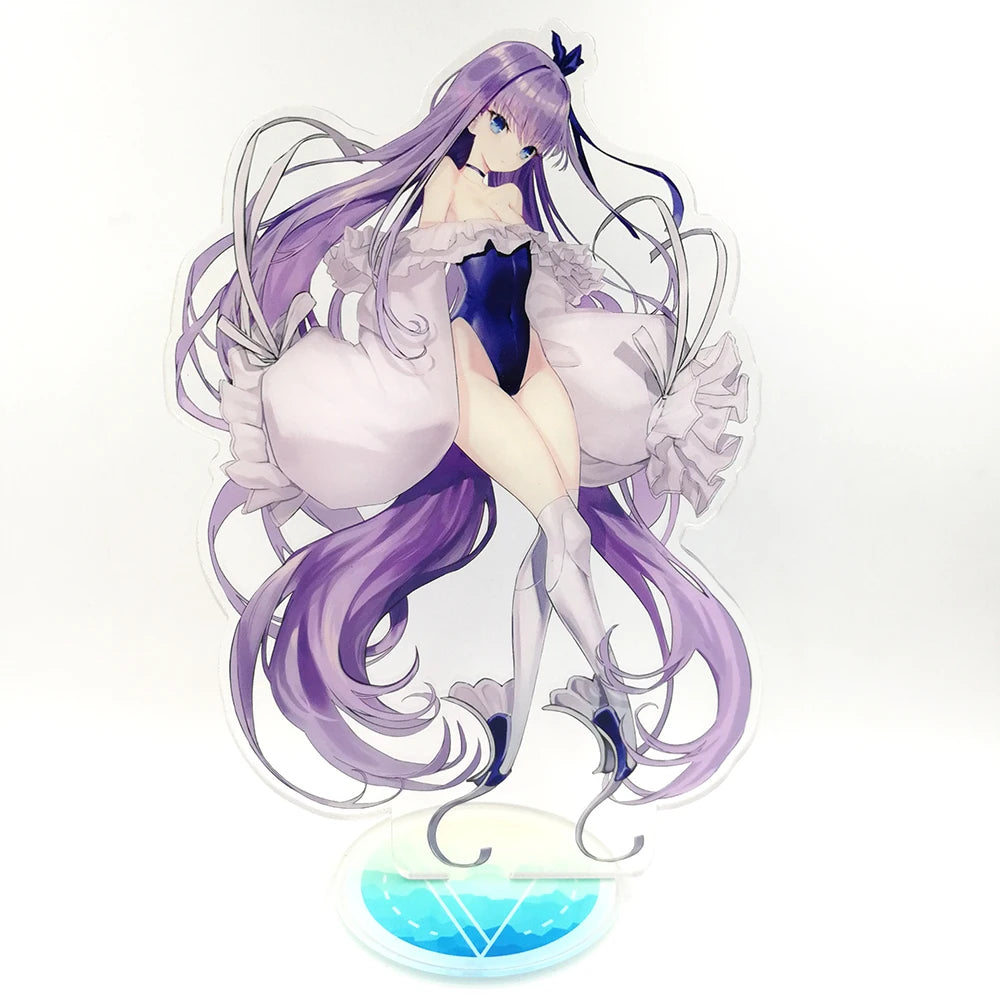 Kuien Hot Sale Custom Printed Acrylic Anime Stand Charms Double Side Clear Acrylic Anime Standee Holder Charms
