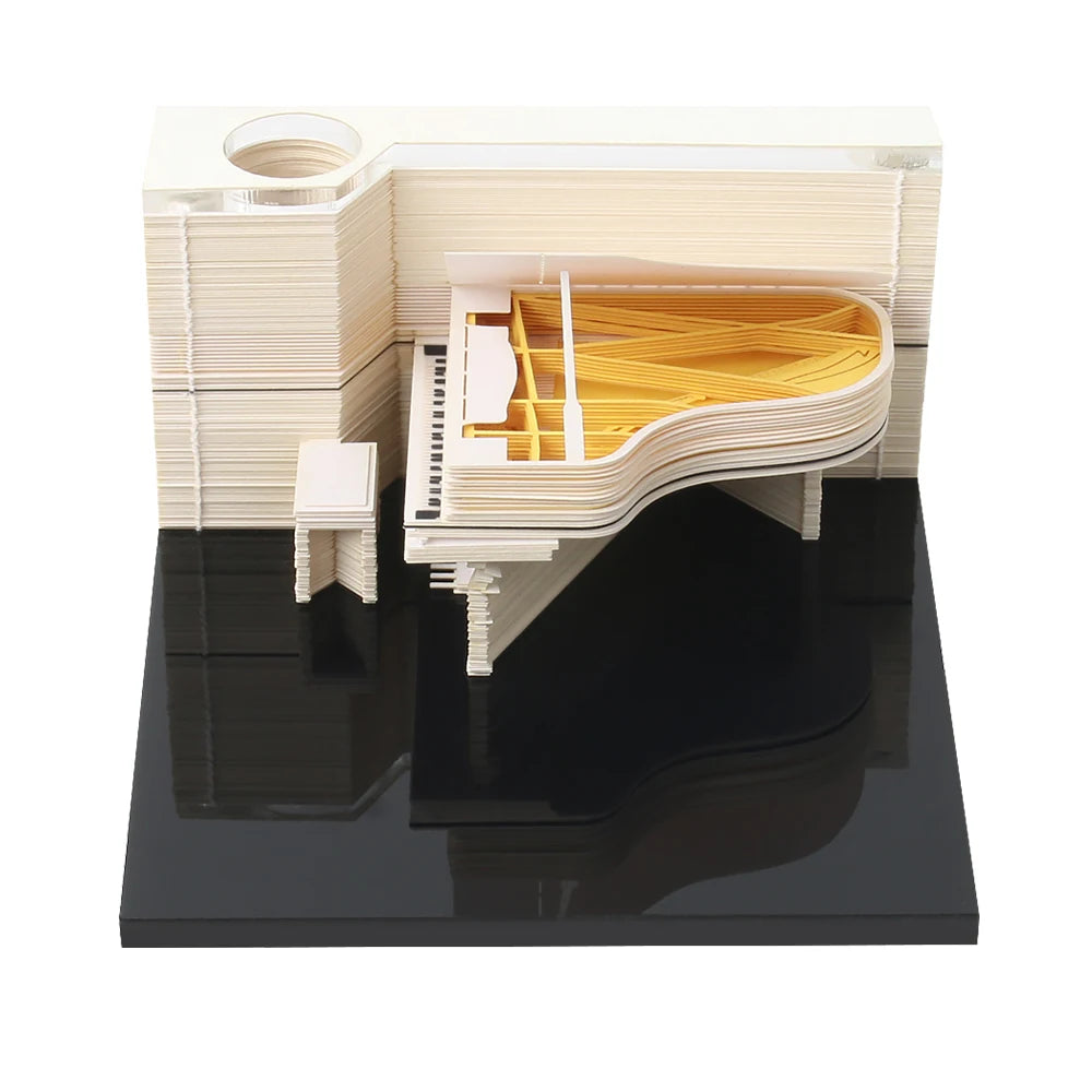 School Office Custom 3D Cute Memo Pad Set Sticky Notes Paper Carved Omoshiroi Block Notepad With Logo