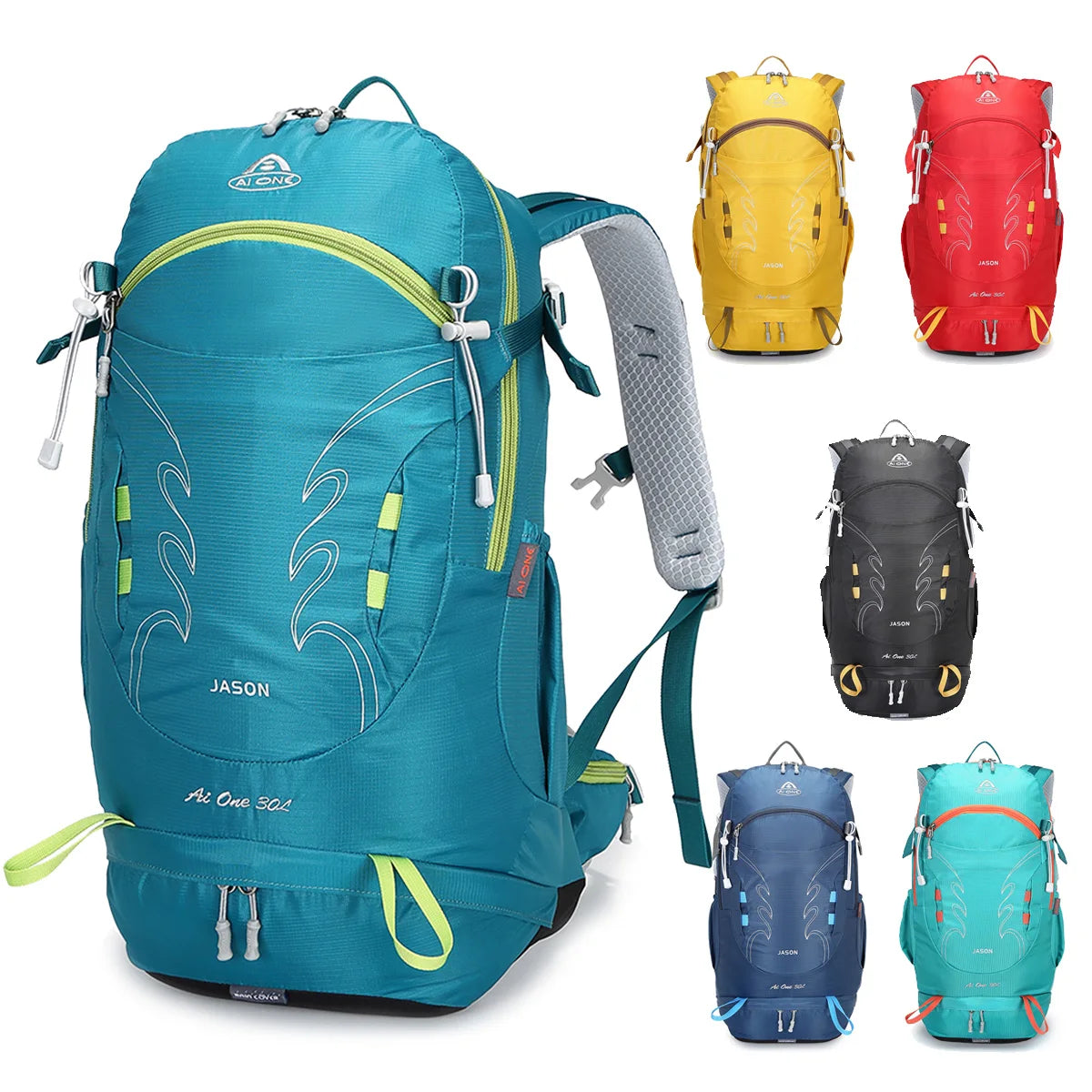 30L Durable Sports Backpack Multi-Functional Travel Hiking Bag Outdoor Rucksack