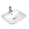 ODM OEM Lavamanos Modernos Porcelain Rectangle Vessel Sinks Table Top Bathroom Wash Hand Basin Sink