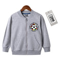 100%  Cotton Kids French Terry Fabric Jacket With Zipper Optional Color Zipper Sweatshirt With Twin Pockets Boy Jackets