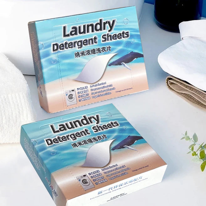 Biodegradable Eco Friendly Solid No Plastic Jug High Foam Laundry Detergent Sheet Liquidless Technology