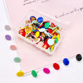 100pcs/box Small Plastic Multi Functional Color Flat Headed Thumbtacks Wall Decoration Push Photo Pin Office School Supplies