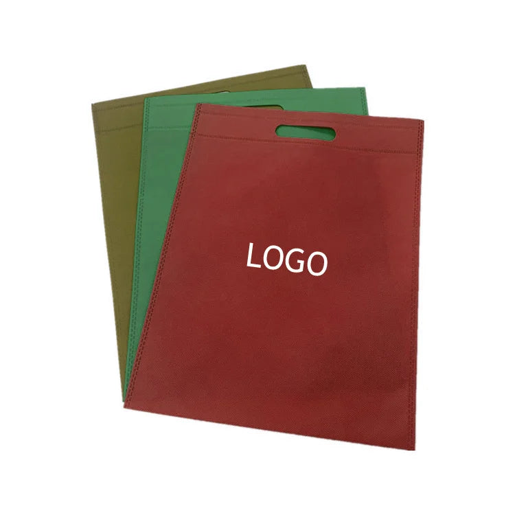 Tela No Tejida Durable TNT Non-woven Bags Hotsale PP Nonwoven Fabric  Non Woven D-cut Bag Nonwoven Shopping Bag