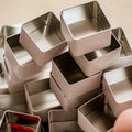 Custom Stickers Food Grade Metal Box Candy Chocolate Storage Square Tin Can