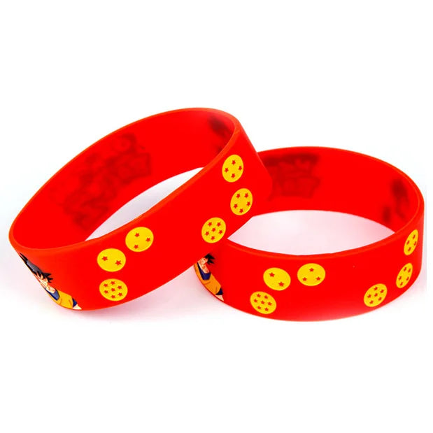 Wholesale Custom Printed Cartoon Figure Luffy Rubber Bracelets Personalized DBZ Anime Silicone Wristbands for Fans' Souvenir
