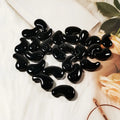 HZ Best Price Stone Obsidian Magatama Necklace Metal Jade Magatama