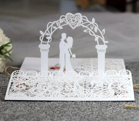 New 3D Three-dimensional Wedding Bridal Greeting Cards Love Wedding Invitation Cards