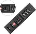 OEM Portable TSA Customs Code PC Luggage Lock Built in Sunk Anti Theft Lock Combination Lock Black