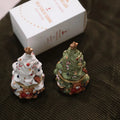 Christmas Tree Santa Decoration Moissanite Ring Holder Necklace Set Custom Fashion Jewelry Box Scented Candle