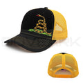 2025 Custom Made Dont Tread on Me USA Flag  Plain 5 Panel Baseball  Trucker Sport Mesh Snapback Caps Hats With Adjustable Size