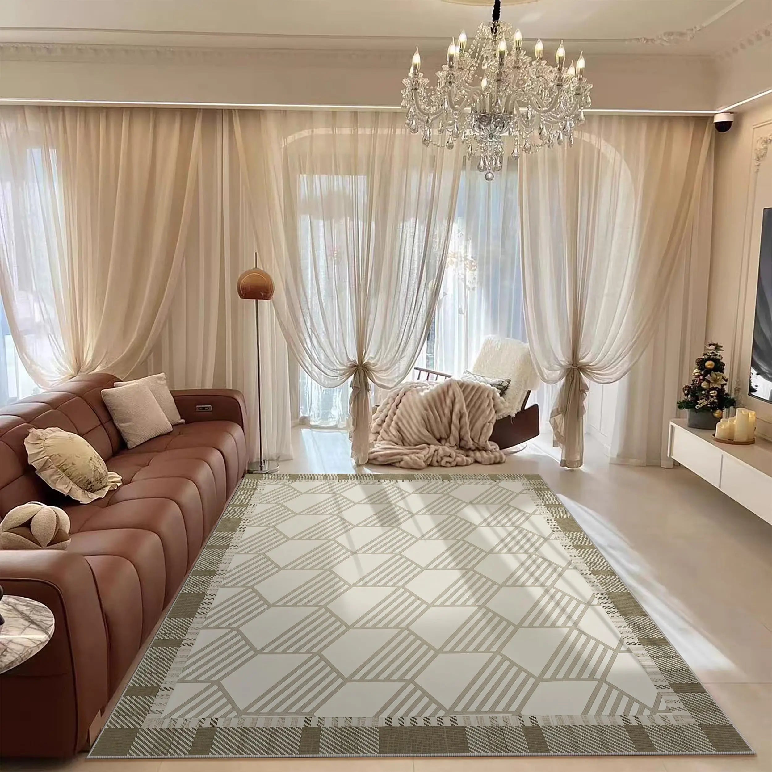 Manufacturers Sell Skin Friendly Soft Washable Foldable Modern Printed Bedroom Carpet Large Living Room Carpet