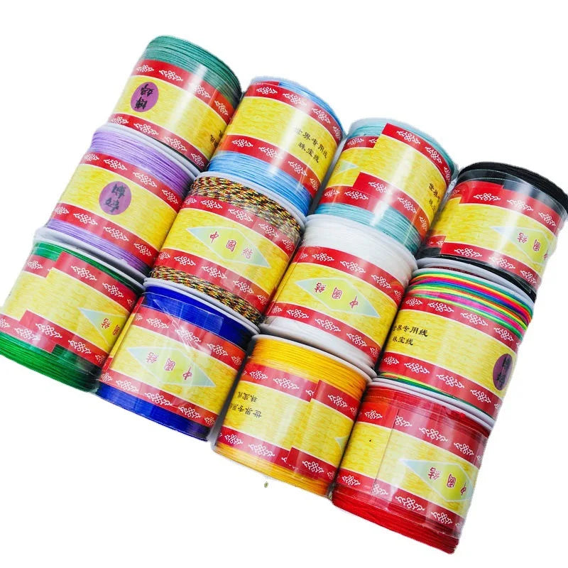 Factory Wholesale 0.8mm 100Meters  Jade Thread Cord Line DIY Bracelet Nylon Jade Line Cord Pendant Thread ForJewelry Accessory