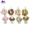 Custom Printing Scrunchies Personalized Logo Pattern Hair Ties Scrunchy Accessory Printed Silk Satin Scrunchies Satin Ring