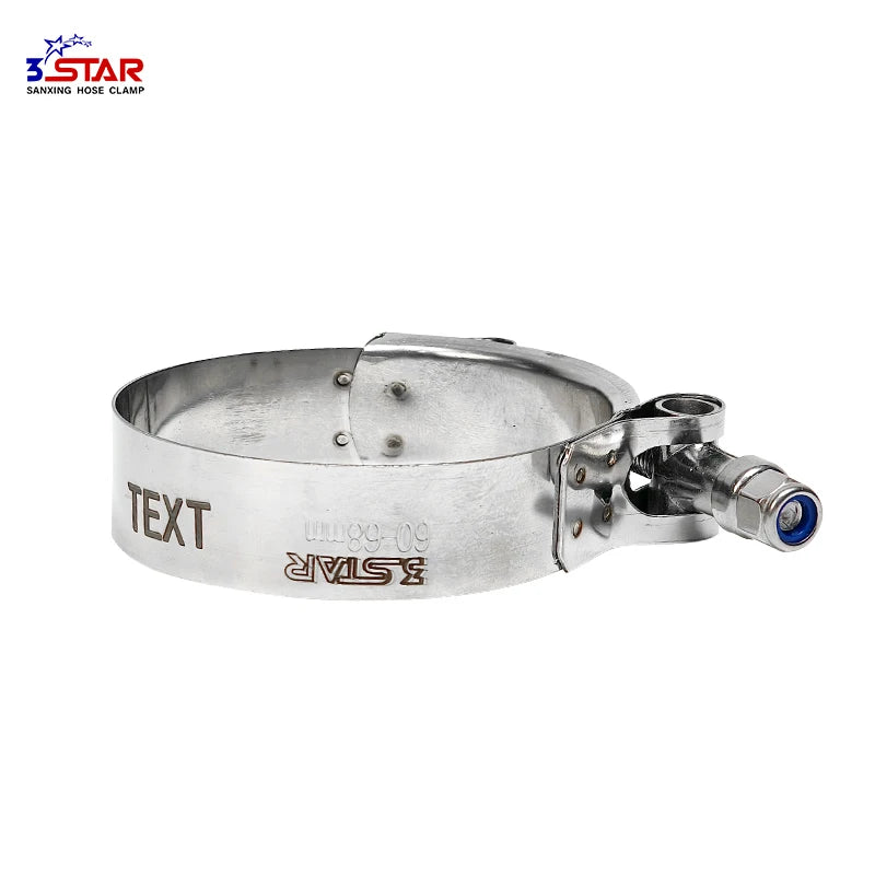 Adjustable Heavy Duty Stainless Steel T Bolt Hose Clamp with OEM Service for Industrial Use