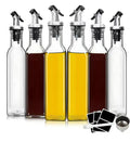 500ml Square Leak-proof Glass Oil Bottle with Metal Cap Eco-friendly Kitchen & Household Soy Sauce Vinegar Bottle