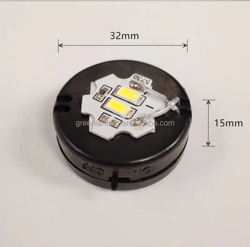 Mini DIY Small Light Bulb CR2032 Button Battery Operated LED Light Wireless LED Lamp Bead With Battery Box White Warm White