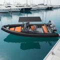 Deluxe Ocean Master 25ft RIB 760 PVC/Hypalon/Orca Double Aluminum Rigid Hull Inflatable Boat With T-top