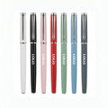 Custom Logo Luxury Gel Pen 0.5mm Extra Fine Point Metal Cap Laser Engraving Office School Promotional Gift Wholesale