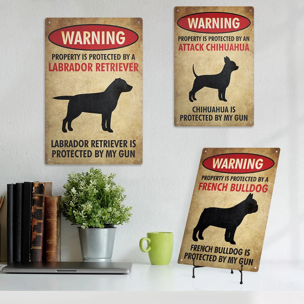 Putuo Decor Wholesale Metal Poster Retro Signs Vintage Metal Sign Dog Tin Sign Home Decor MegaBDM