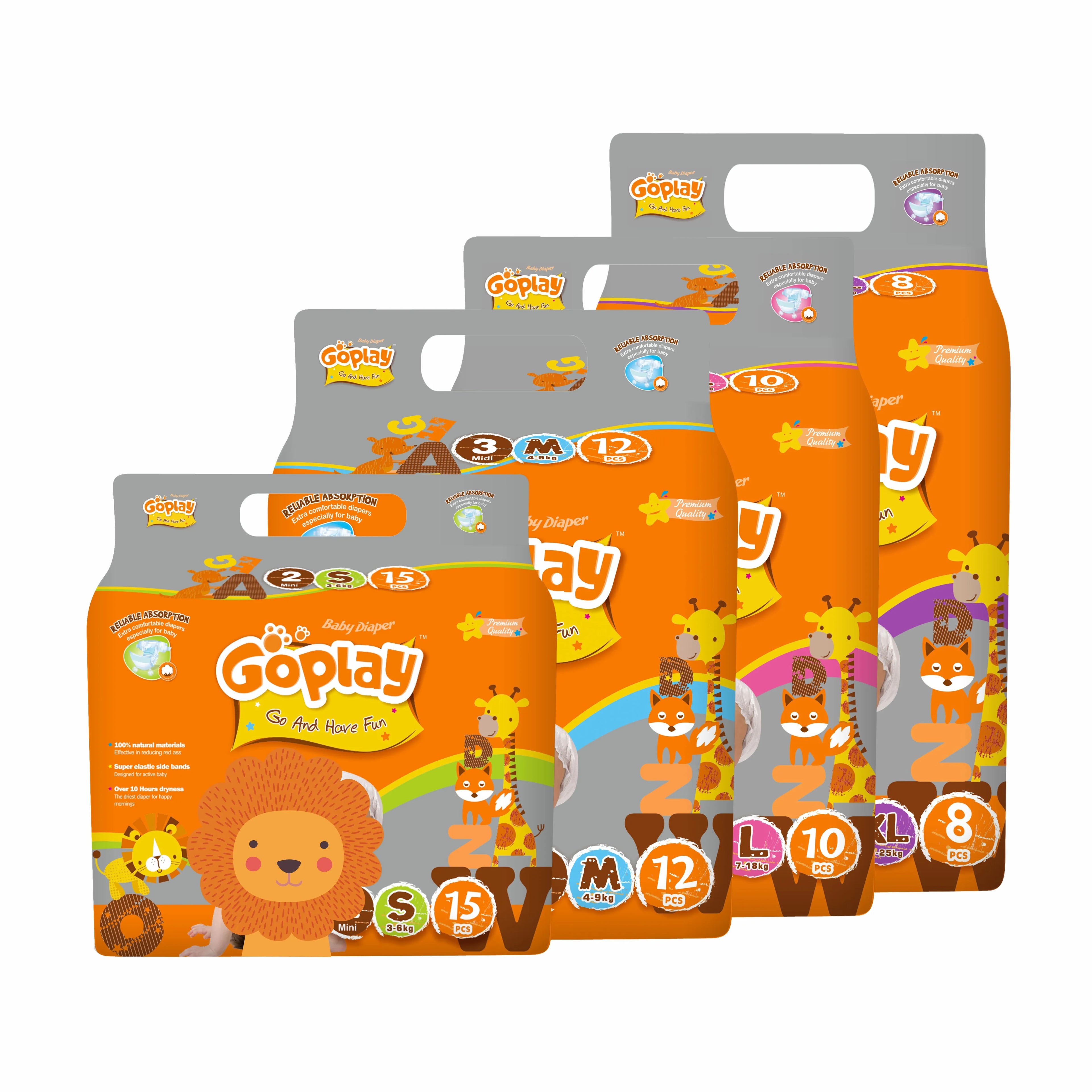 OEM Swaddlers Pampering Disposable Diaper Pants with 3D Leak Prevention Breathable Backsheet S-XL Sizes for Babies Direct China