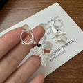 Factory Wholesale 925 Sterling Silver White Shell Butterfly Animal Drop Earrings for Women Cute Jewelry