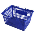 Flexible Used Eco-Friendly 2-Handle 22L Plastic Shopping Basket Customized Logo for Supermarket Shopping Mall Retail-Ensure MegaBDM