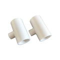 YYB LML08 1/2" PVC Connector Chicken Water Drinker White Plastic Tee 1/2"x1/2"x1/8" for Poultry Drinkers
