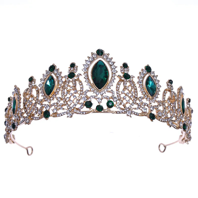 Vintage Tiara Wedding Baroque Queen Tiara Crown Wedding Hair Accessories Ornaments