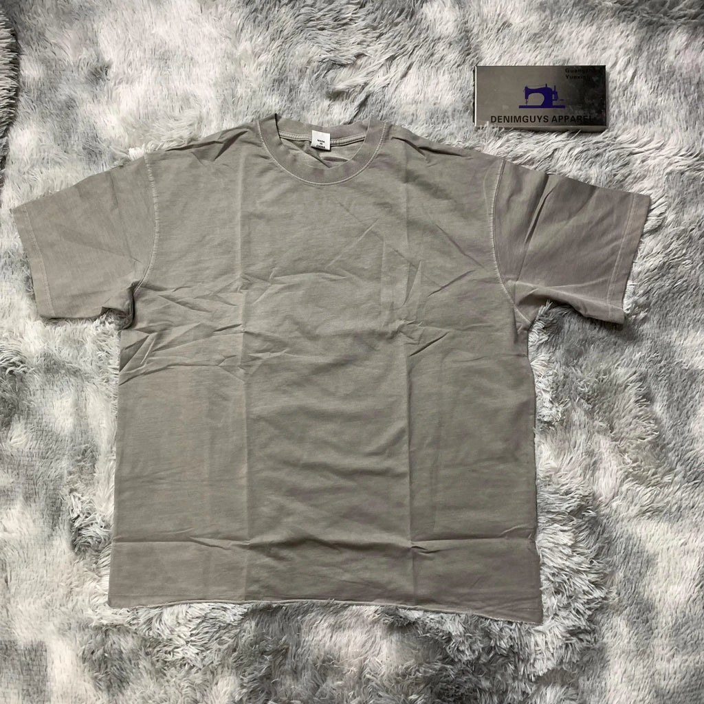 DENIMGUYS Blank Oversized Tshirt for Men 100% Cotton Custom Original Graphic Printing Men's Street Casual Short Sleeve T-shirts
