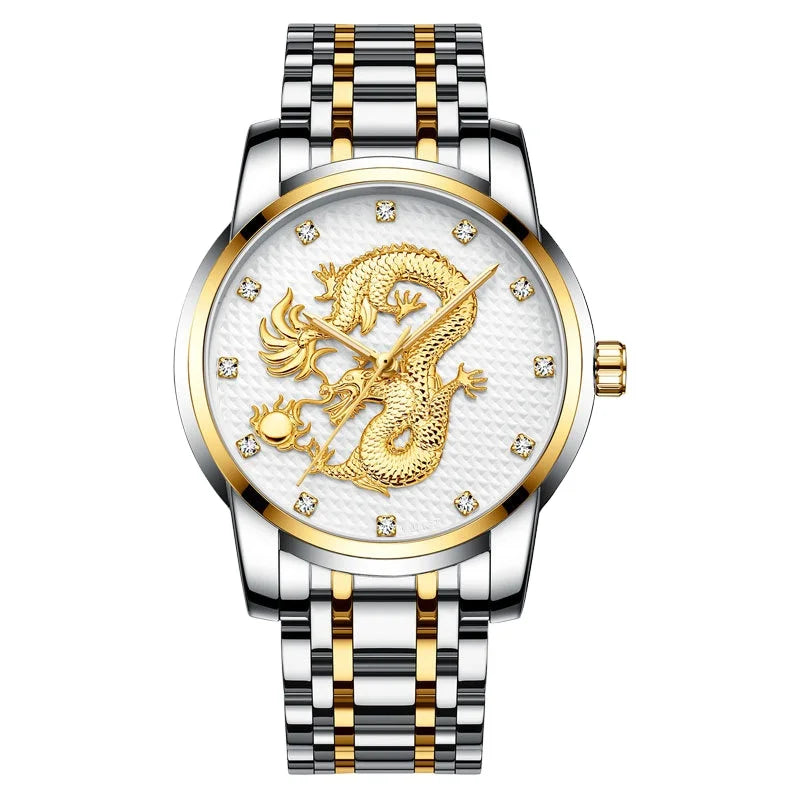 2024 New Fashion Solar Powered Quartz Watch for Men Waterproof Stainless Steel Band Alloy 22mm Width Seiko Movement Glass Alloy