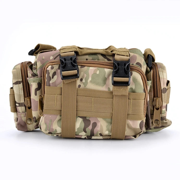 Outdoor Waterproof Anti-Theft Tactical 3P Waist Belt Bag Multifunctional Sling Fanny Pack for Concealed Carry & Shooting