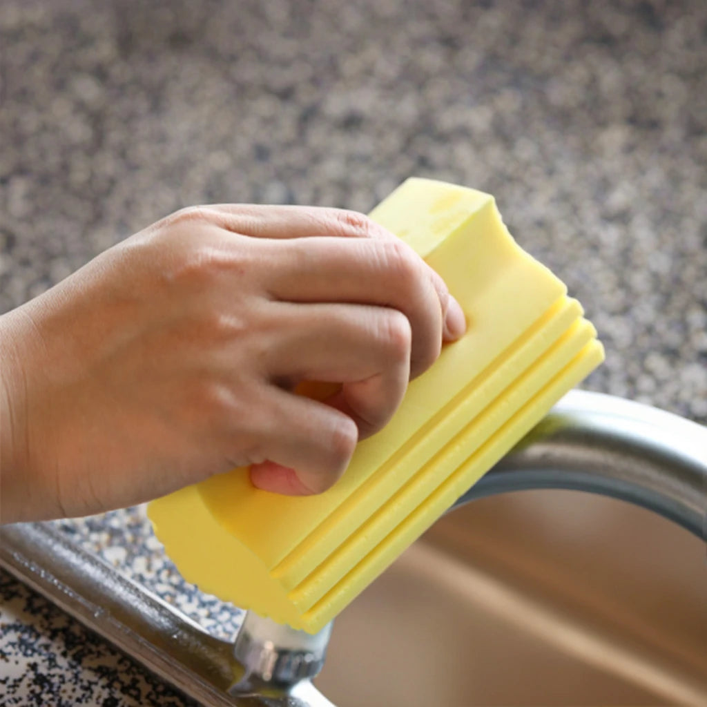 PVA Sponge with Handle Household Magic Dust Dust Sponge for Scrubbing Blinds Ceiling Fan Vents Kitchen Washing Sponge