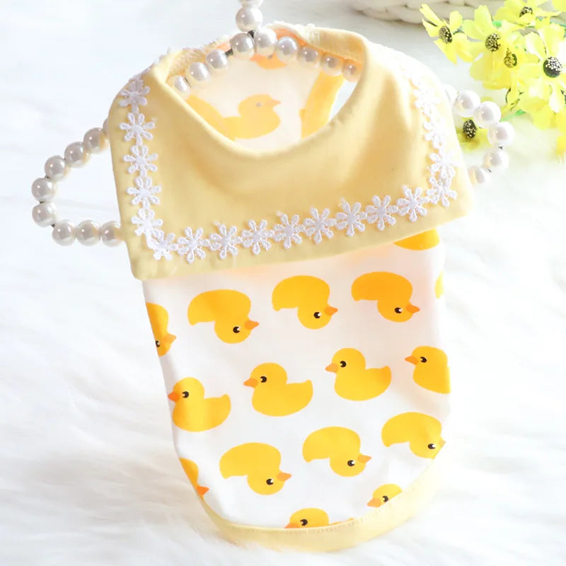 Stocked Wholesale Formal White Yellow Dog Wear Private Label