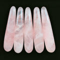 18cm Gemstone Healing Crystal Body Massager Straight Wand Dildo for Women Rose Quartz Wand