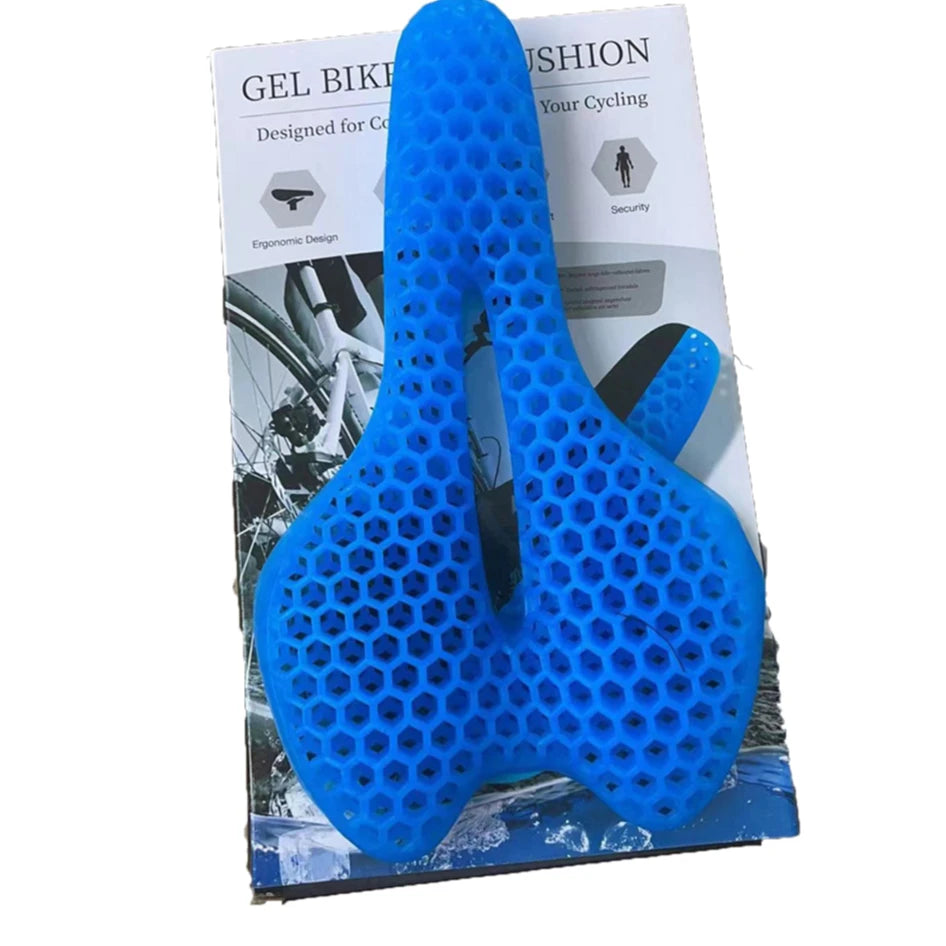 Breathable Comfort Soft Customized 3D Gel Cooling Bike Seat Cushion Cover Removable Washable Design for Mountain Bike All-Season MegaBDM
