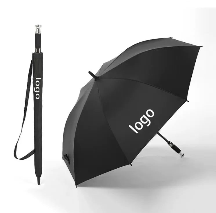 High Quality Windproof Waterproof Straight Golf Umbrella Business Gift Luxury Golf Umbrella With Custom Logo