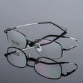 Cheap Unisex Optical Frames Wholesale 2026 Full Rim Oval Metal Memory Titanium Lightweight Comfortable Glasses Case Eyeglasses